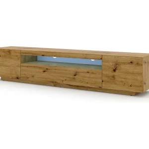 Aurus Wood 3-deurs LED TV-wandmeubel, 200 cm Aurus Wood 3-deurs LED TV-wandmeubel, 200 cm