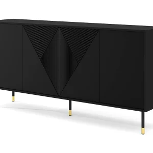 Aglaé zwart 4-deurs dressoir