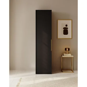 1-deurskast met roede en lades – 50 cm – zwart – FRAME 1-deurskast met roede en lades – 50 cm – zwart – FRAME