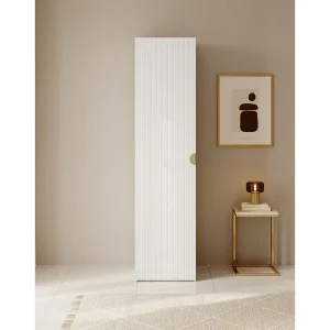 1-deurskast met roede en lades – 50 cm – wit – MOONIR 1-deurskast met roede en lades – 50 cm – wit – MOONIR