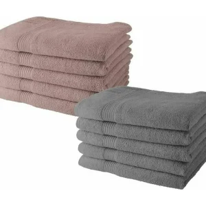 10 handdoeken 50 x 90 cm – 5 zandkleurige rozen + 5 stalen 10 handdoeken 50 x 90 cm – 5 zandkleurige rozen + 5 stalen