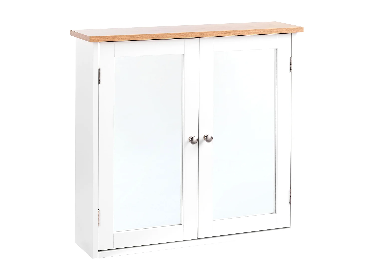 Badkamer wandkast met spiegel ALAMOS 65 cm 60 cm Wit