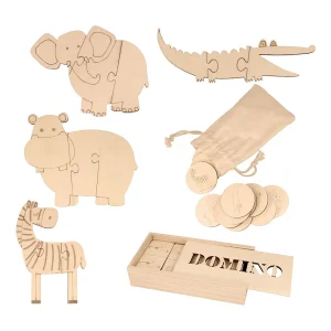 3 Houten Safari Kinderspellen 3 Houten Safari Kinderspellen