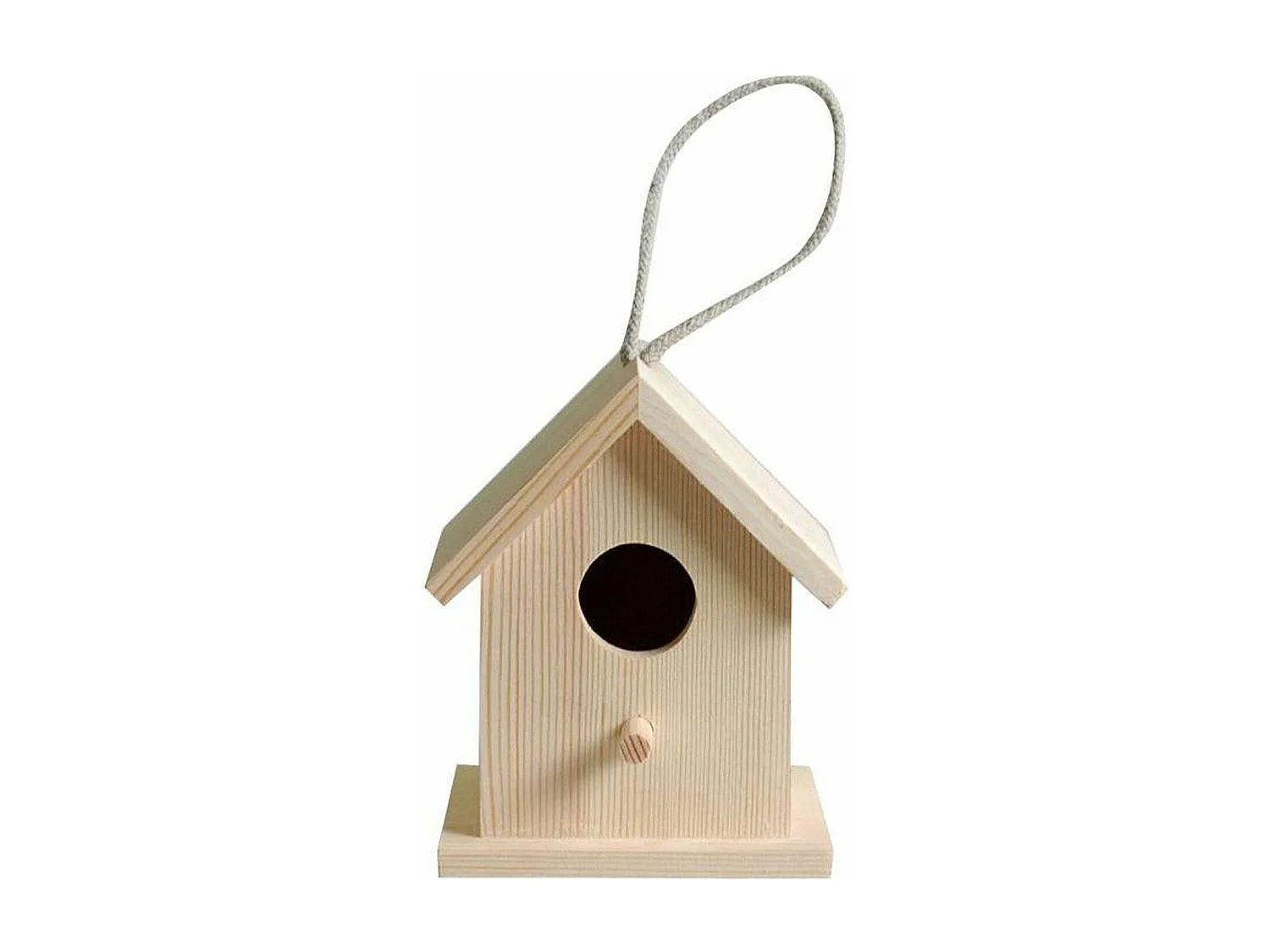 2 houten hangende vogelhuisjes 13 x 10 x 8,3 cm