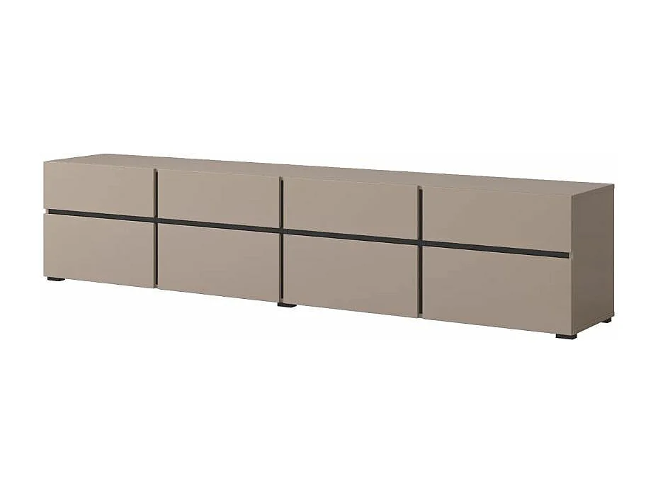 4-deurs TV-meubel 225 cm Lilia Taupe