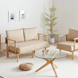 Bankenset ASKER Stof Zandbeige 3-zitter Bankenset ASKER Stof Zandbeige 3-zitter