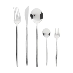 30-delige bestekset RIGATONI Zilver 30-delige bestekset RIGATONI Zilver