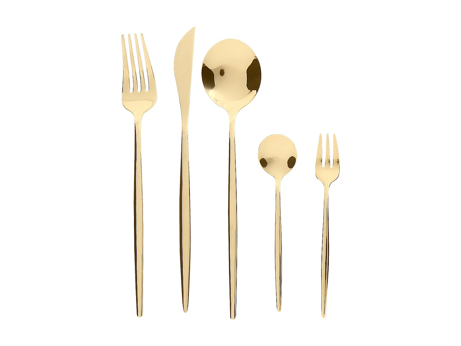 30-delige bestekset RIGATONI Goud