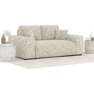 Bank van geweven stof Zanzibar – 2 plaatsen – beige melange Bank van geweven stof Zanzibar – 2 plaatsen – beige melange
