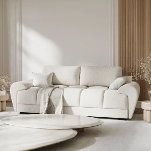 Bank van chenillestof Peebles – 3 plaatsen – creme Bank van chenillestof Peebles – 3 plaatsen – creme
