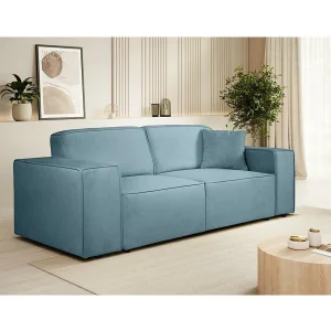 3-zits bank Pedro zonder slaapfunctie blauw