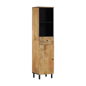 Badkamerkast 38x33x160 cm massief mangohout Badkamerkast 38x33x160 cm massief mangohout