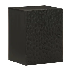 Badkamerwandkast 38x33x48 cm massief mangohout zwart Badkamerwandkast 38x33x48 cm massief mangohout zwart
