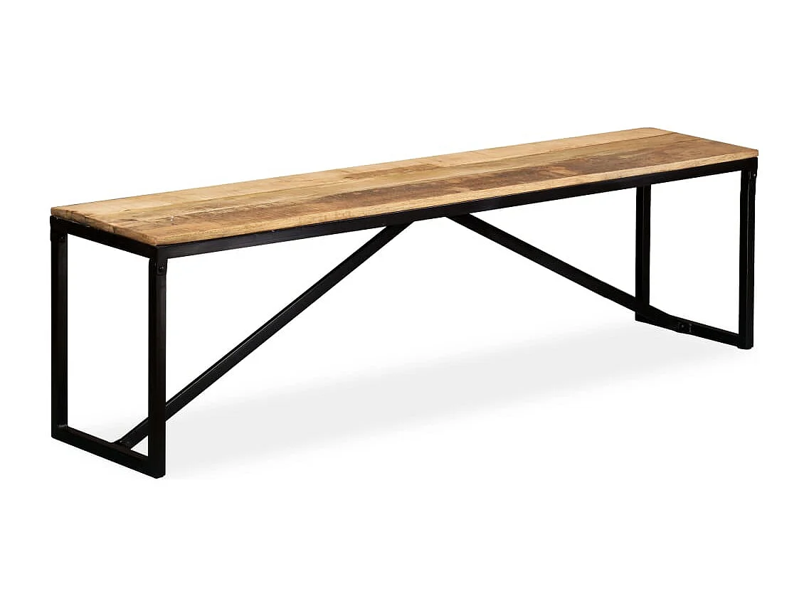 Bankje 160x35x45 cm massief mangohout