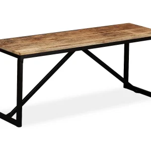 Bankje 110x35x45 cm massief mangohout