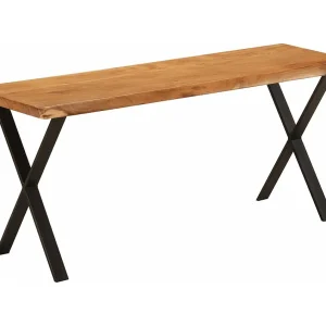 Bankje met natuurlijke rand 105 cm massief acaciahout Bankje met natuurlijke rand 105 cm massief acaciahout