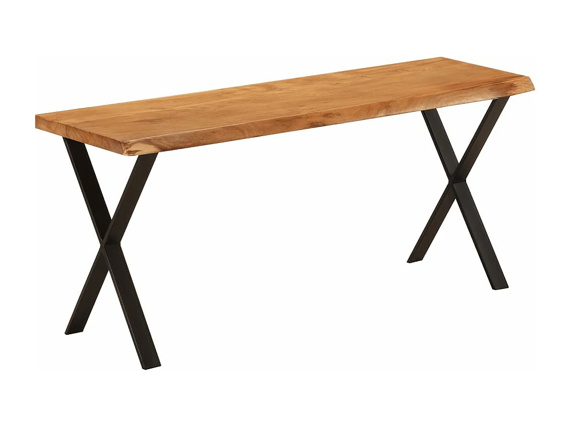 Bankje met natuurlijke rand 105 cm massief acaciahout