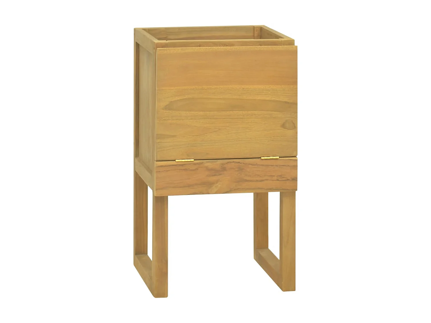 Badkamerkast 41x40x75 cm massief teakhout