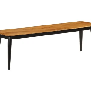 Bankje 160x40x45 cm massief mangohout en ijzer Bankje 160x40x45 cm massief mangohout en ijzer