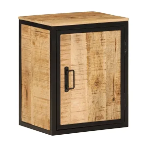 Badkamerkast 40x30x50 cm massief mangohout en ijzer Badkamerkast 40x30x50 cm massief mangohout en ijzer