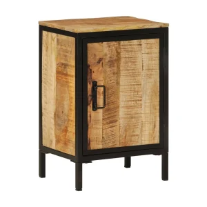 Badkamerkast 40x30x60 cm massief mangohout en ijzer Badkamerkast 40x30x60 cm massief mangohout en ijzer