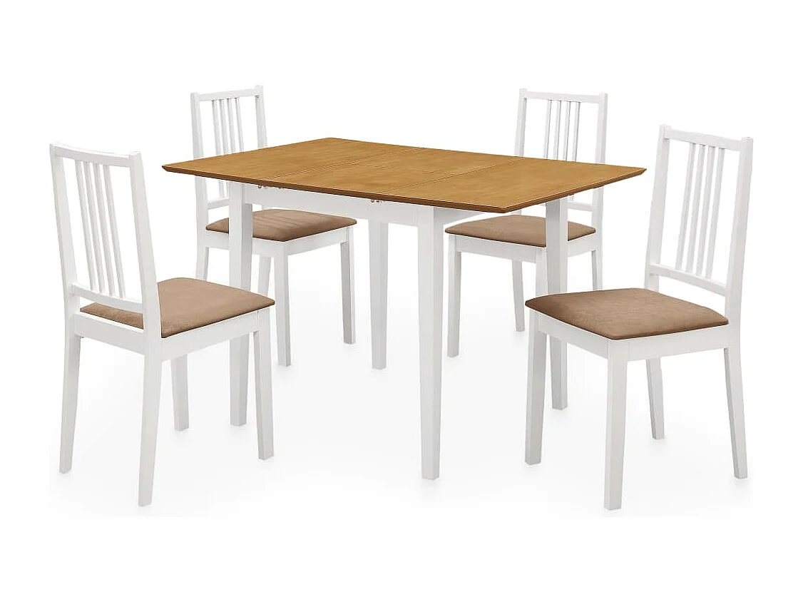 5-delige Eethoek MDF wit