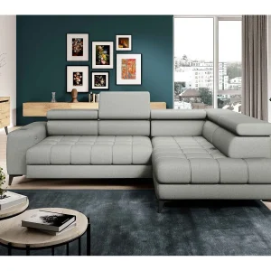 BAGGIO Hoekbank 280x196cm, slaapfunctie, opbergruimte, elektrisch verstelbaar, rechts, Essenhoutkleur BAGGIO Hoekbank 280x196cm, slaapfunctie, opbergruimte, elektrisch verstelbaar, rechts, Essenhoutkleur