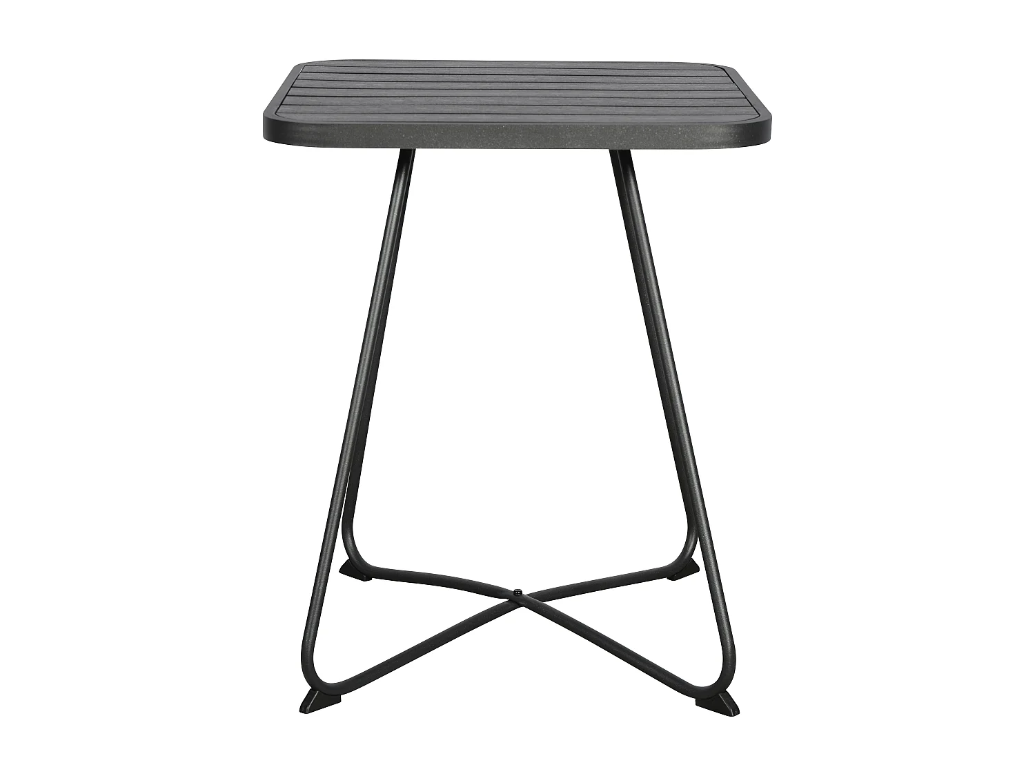 Annie terrasmeubel terrastafel, Ø58 cm zwart/zwart.