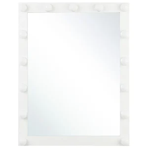 Badkamerspiegel met LED wit 50 x 60 cm ODENAS Badkamerspiegel met LED wit 50 x 60 cm ODENAS