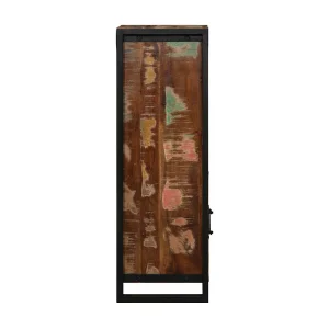Badkamerkast 40x30x90 cm massief recycled hout Badkamerkast 40x30x90 cm massief recycled hout