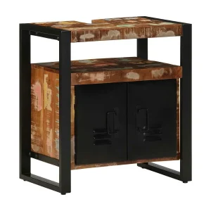 Badkamerkast 38x33x160 cm massief recycled hout Badkamerkast 38x33x160 cm massief recycled hout