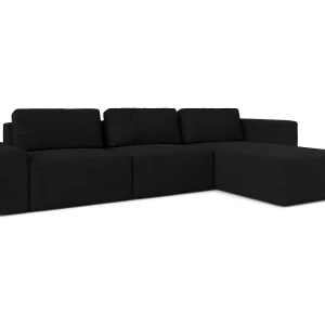 AX LIVING XXL hoekbank Arkleton L-vorm 360 cm zwart R