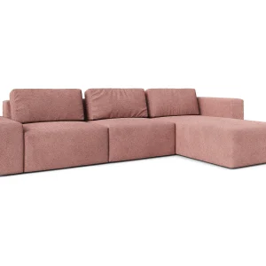 AX LIVING XXL hoekbank Arkleton L-vorm 360 cm roze R