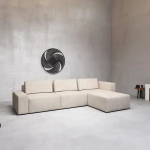 AX LIVING XXL hoekbank Arkleton L-vorm 360 cm beige R