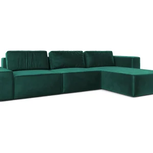 AX LIVING XXL hoekbank Arkleton L-vorm 360 cm groen R