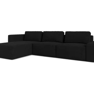 AX LIVING XXL hoekbank Arkleton L-vorm 360 cm zwart L
