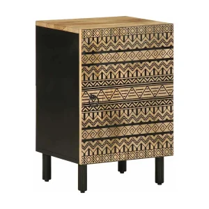 Badkamerkast 38×33,5×58 cm massief mangohout