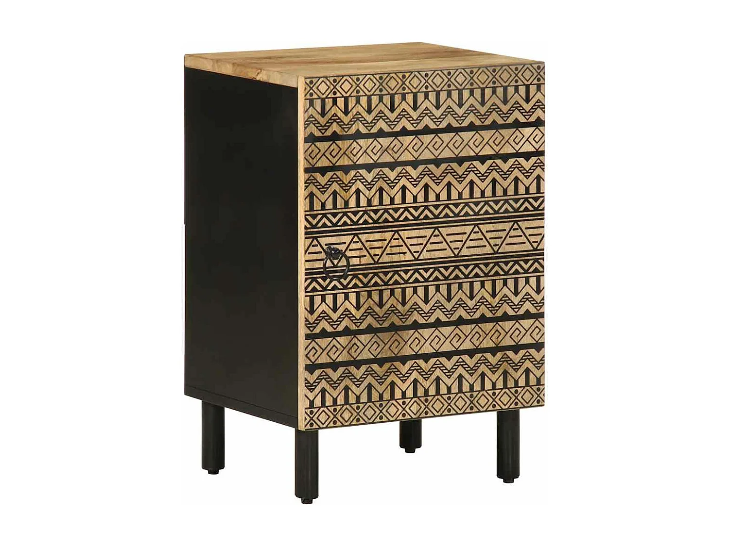 Badkamerkast 38x33,5x58 cm massief mangohout