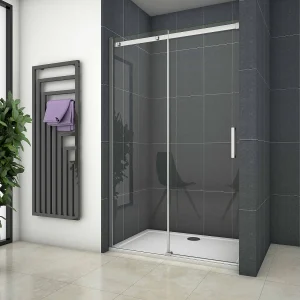120x195cm Douchedeur Schuifdeur,8 mm NANO Helder Veiligheidsglas,Hoogwaardige Aluminium Profielen,Chroom 120x195cm Douchedeur Schuifdeur,8 mm NANO Helder Veiligheidsglas,Hoogwaardige Aluminium Profielen,Chroom