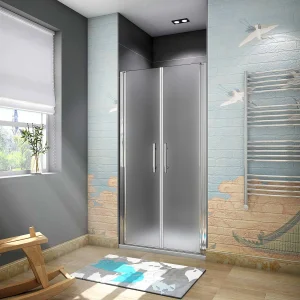 90x195cm Draaideur douchedeur, 6mm NANO veiligheidsglas ,glas is gelaagd met matte folie, profiel van glanzend chroom. 90x195cm Draaideur douchedeur, 6mm NANO veiligheidsglas ,glas is gelaagd met matte folie, profiel van glanzend chroom.