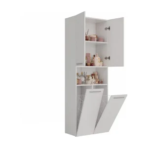 Badkamermeubel, 174 x 30 x 60 cm, Mat Wit