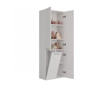 Badkamermeubel, 174 x 30 x 60 cm, Mat Wit
