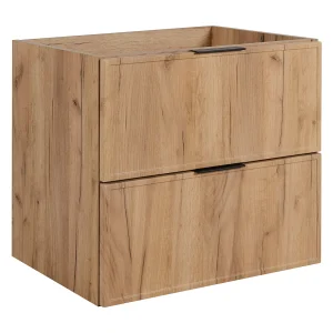 Badkamermeubel, Eik Craft, zwarte handgreep, 46 x 60 x 57 cm
