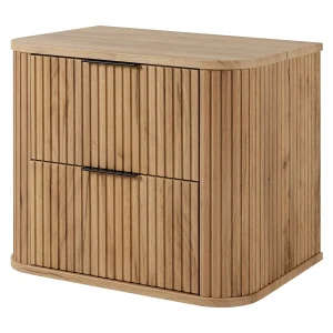 Badkamerkast, Craft Eik, zwarte handgreep, 41,5 x 60 x 51,7 cm