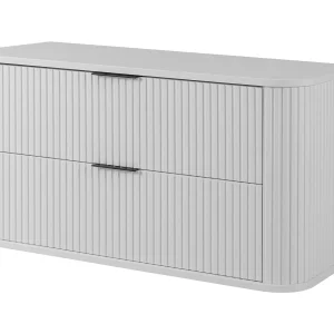 Badkamerkast, Mat wit, zwarte handgreep, 41,5 x 100 x 51,7 cm Badkamerkast, Mat wit, zwarte handgreep, 41,5 x 100 x 51,7 cm