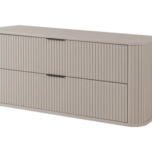 Badkamerkast, Kasjmier, zwarte handgreep, 41,5 x 120 x 51,7 cm