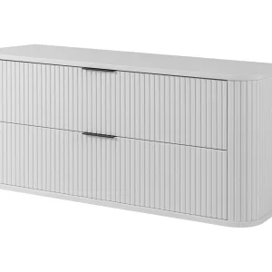 Badkamerkast, mat wit, zwarte handgreep, 41,5 x 120 x 51,7 cm Badkamerkast, mat wit, zwarte handgreep, 41,5 x 120 x 51,7 cm