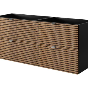 Badkamermeubel, Mat Zwart, 120 x 57 x 46 cm Badkamermeubel, Mat Zwart, 120 x 57 x 46 cm