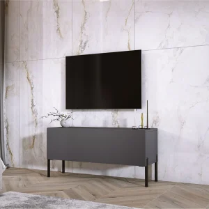 Antraciet TV-meubel, zwarte poten, 100 x 52 x 32 cm Antraciet TV-meubel, zwarte poten, 100 x 52 x 32 cm