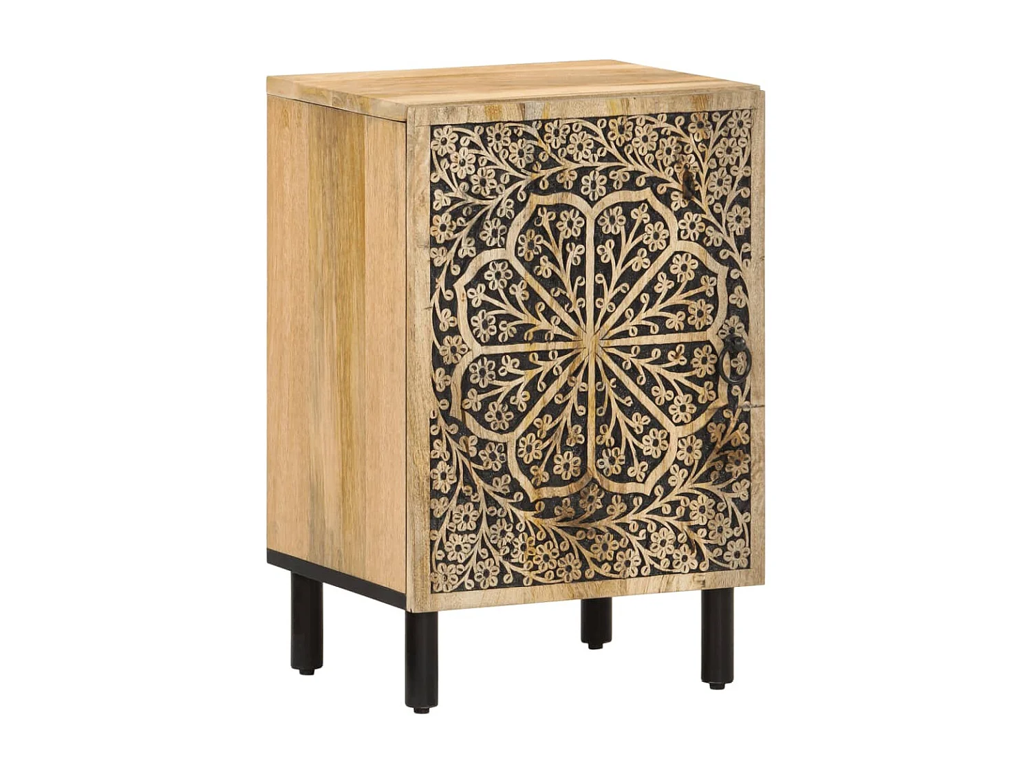 Badkamerkast 38x33x58 cm massief mangohout